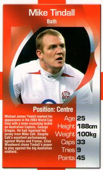 2003 Top Trumps England Rugby Heroes #NNO Mike Tindall Front